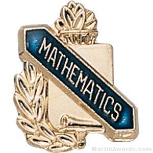 3/8" Mathematics Award Pins