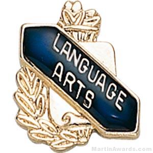 3/8" Language Art School Award Pins