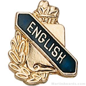 3/8" English School Award Pins