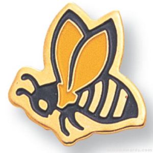 Hornet Mascot Lapel Pin