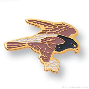 Hawk Mascot Lapel Pin