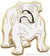 7/8" Enameled Bull Dog Mascot Pin
