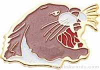 15/16" Enameled Cougar Mascot Pin