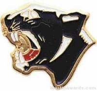 7/8" Enameled Panther Mascot Pin