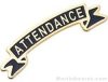 1 3/8" Etched Soft Enamel Attendance Chenille Letter Pin