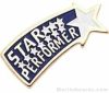 3/4" Etched Soft Enamel Star Performer Chenille Letter Pin