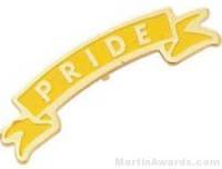 1 1/8" Etched Soft Enamel Pride Chenille Letter Pin