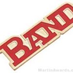 1 1/8″ Etched Soft Enamel Band Chenille Letter Pin 1
