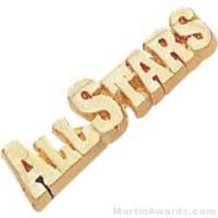 1 1/8" All Stars Chenille Letter Insert Pins