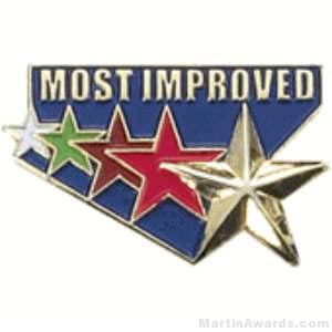 Most Improved Award Lapel Pin