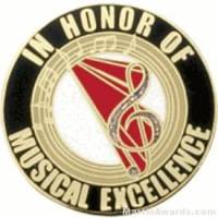 In Honor of Musical Excellence Award Lapel Pin