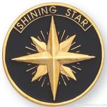 1″ Shining Star Lapel Pin 1