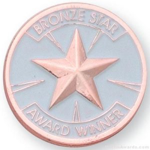 Bronze Star Award Lapel Pin