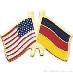 3/4″ German American Flag Pins 1