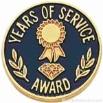3/4″ Years Of Service Enameled Lapel Pins with Regular Clutch 1