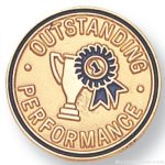 3/4″ Outstanding Performance Lapel Pin 1