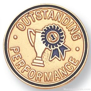 3/4" Outstanding Performance Lapel Pin