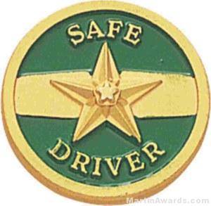 Safe Driver Enameled Lapel Pins