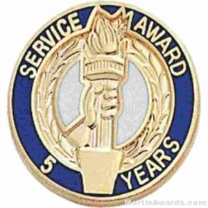 3/4" Service Recognition Award Pins 30 Years