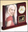 Desk Clock Award with Picture Frame