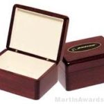 Desk Award – Wood Box with Engravable Plate Desk Accessories 1