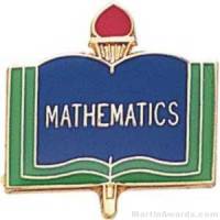3/4" Mathematics School Award Pins