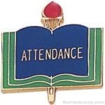 3/4″ Attendance School Award Pins 1