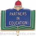 3/4" PARTNERS IN EDUCATION SCHOOL PIN