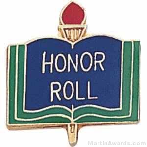 3/4" Honor Roll School Award Pins