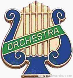 5/8" Enameled Orchestra Music Pin