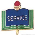 3/4″ Service School Award Pins 1